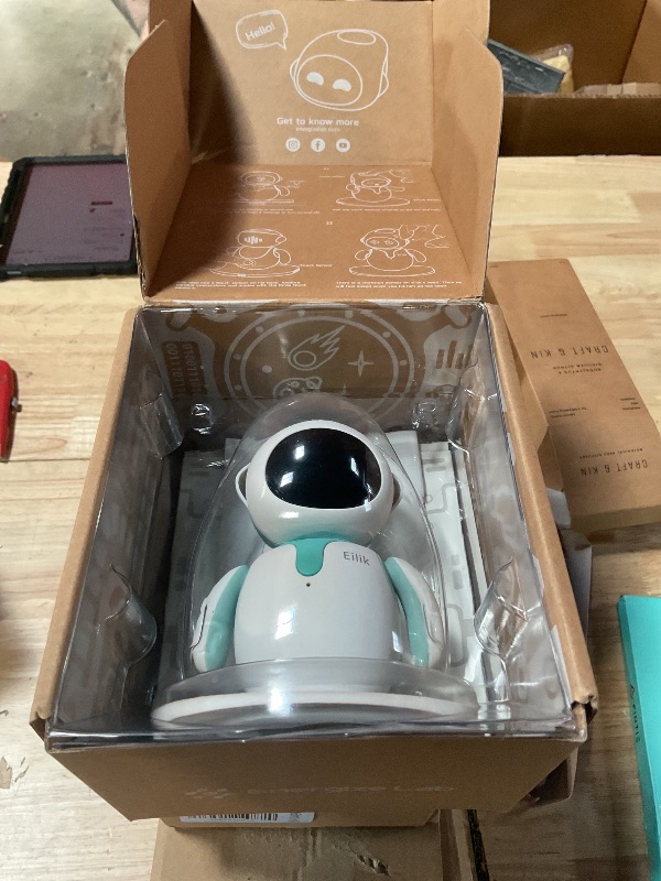 Photo 1 of **MISSING CHARGING CABLE*** ENERGIZE LAB Eilik – Cute Robot Pets for Kids and Adults, Your Perfect Interactive Companion at Home or Workspace, Unique Gifts for Girls & Boys.