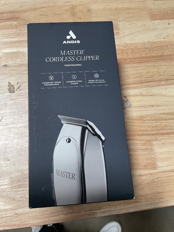 Photo 1 of *** FOR PARTS / HEAVILY USED***Andis 12660 Professional Master Corded/Cordless Hair Clipper, Adjustable Carbon Steel Blade Hair Clipper for Close Cutting, Silver