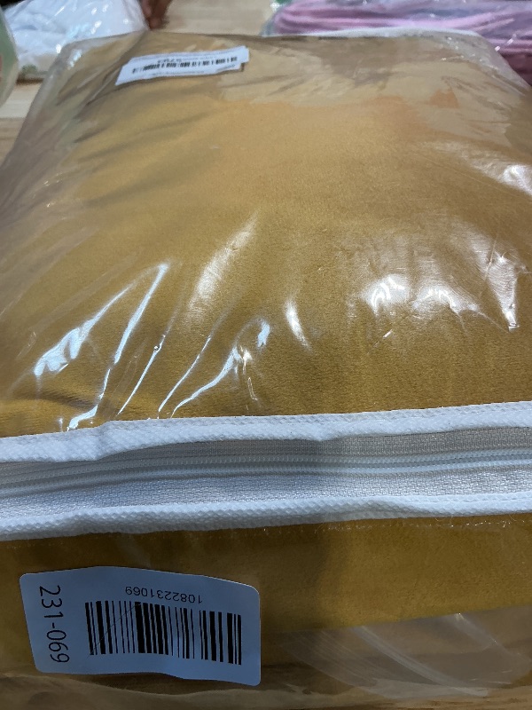 Photo 1 of 108 Inch Long Mustard Yellow Velvet Curtains 2 Panels Luxury Decorative Pinch Pleated Drapes for Dining Room Bedroom Large Window Extra Long Blackout Thermal Back Tab Window Panels with Hooks,9 FT