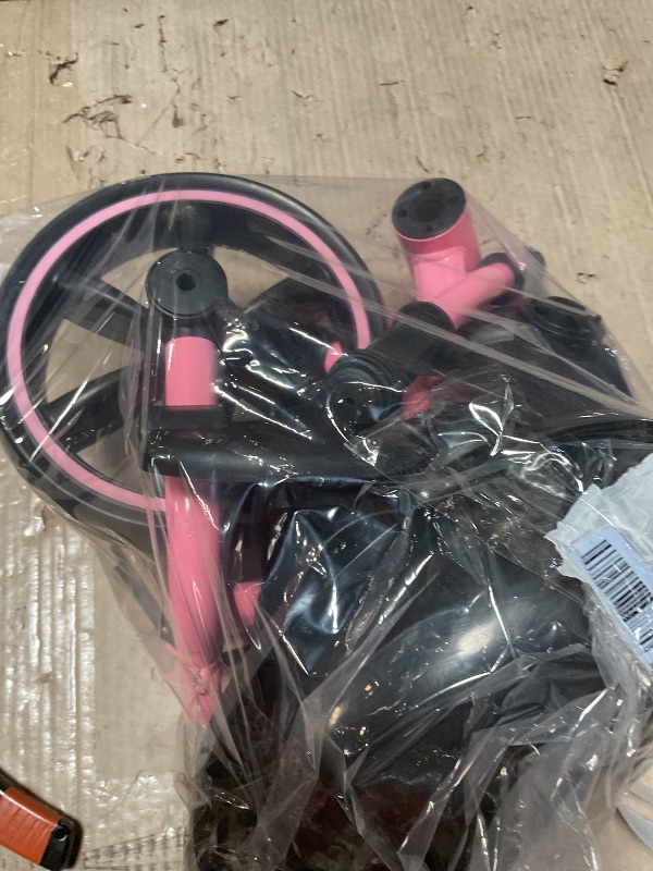 Photo 1 of **FOR PARTS / MISSING ASSEMBLY PIECES** KRIDDO 2-in-1 Toddler Tricycle for Ages 18 Months to 5 Years Old - Extended Push Handle for Effortless Push, Gift Trike for Toddler 3 to 5 Year, Kids Tricycle with Foldable Front Footrest, Pink