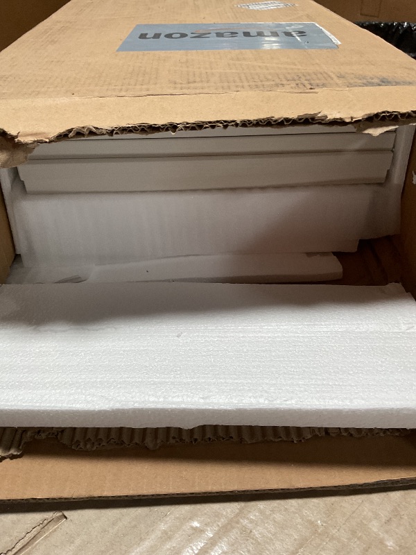 Photo 1 of **MISSING ASSEMBLY HARDWARE*** Aquzee Purse Display Shelf, 5 Tier Purse Rack, Tall Purse Organizer, Bag Handbag Organizers for Women Closet Cloakroom Bedroom Entryway, White