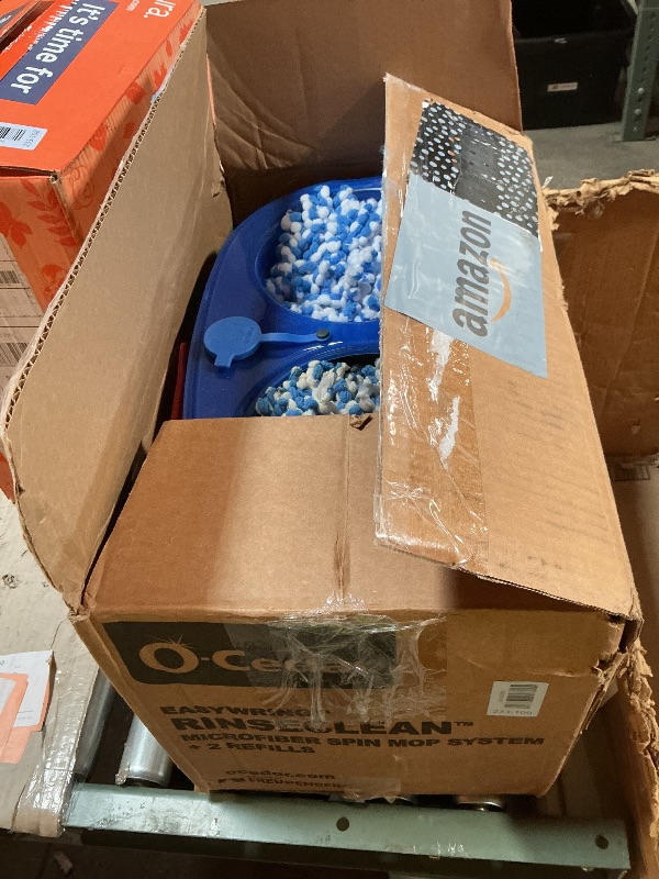 Photo 1 of ***USED***O-Cedar RinseClean Spin Mop & Bucket System + 2 Extra Mop Heads | Clean with Water | Removes 99% of Bacteria