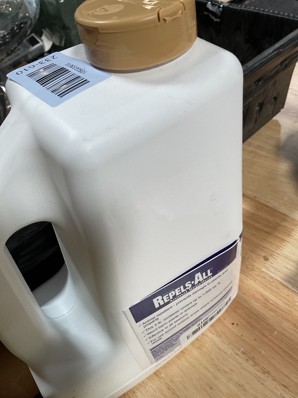 Photo 1 of ** about halfway full** Bonide Repels-All Animal Repellent Granules, 3 lbs. Ready-to-Use Deer & Rabbit Repellent, Deter Pests from Lawn & Garden