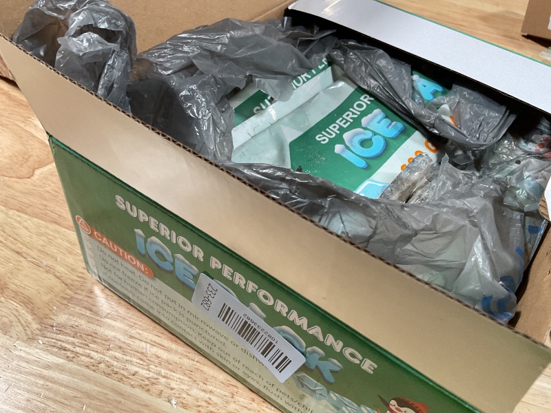 Photo 1 of **dirt/leak**SuccorWare 5 Packs Reusable Ice Packs for Lunch Boxes - 12+ Hour Cooling Ice Gel Pack for Camping, Beach, Office - Ice Packs for Cooler Bag, Cooler Backpacks (600 Grams)