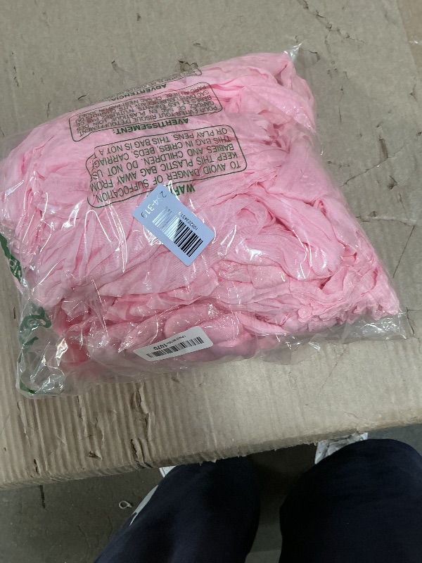 Photo 1 of 10 Pack Light Pink Cheesecloth Table Runner 17x108 Inch Boho Gauze Cheese Cloth Table Runners for Wedding Party Baby Shower Birthday Home Decor