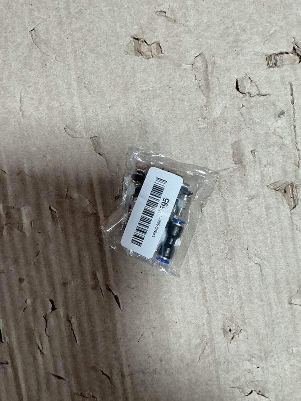 Photo 1 of 10 Pcs PC4-M6 Pneumatic Straight Fitting and 2pcs Plastic Push to Connect Straight Union Tube Fitting, Suitable for PTFE tube with an outer diameter of 4mm, M6 thread