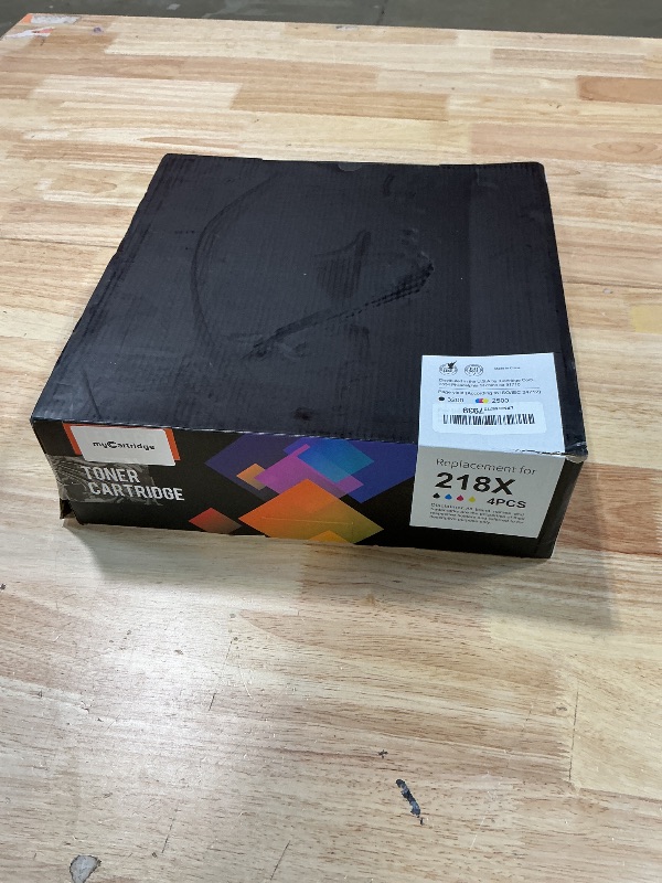 Photo 1 of 218X Toner Cartridges 4 Pack High Yield (with Chip) Compatible Replacement for HP 218X 218A for Color LaserJet Pro 3201dw MFP 3301fdw 3301cdw 3301sdw Printer Ink W2180X W2180A (BCMY, 4-Pack)