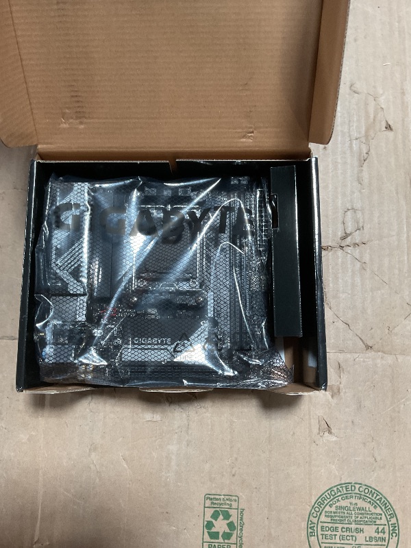 Photo 1 of *** RECOMENDED FOR PARTS/ HAS BENT PINS*** GIGABYTE A620I AX (AM5/ LGA 1718/ AMD/ A620/ Mini-ITX/ 5-Year Warranty/ DDR5/ Single M.2/ PCIe 4.0/ USB 3.2 Gen1 Type-C/Realtek Wi-Fi 6E/ Realtek 2.5GbE/ Q-Flash Plus/PCIe EZ-Latch/Motherboard)