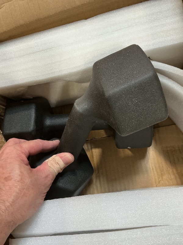Photo 1 of **ONE DISJOINTED DUMBBELL**CAP 20 LB Neoprene Dumbbell Hand Weights - Pair | Black