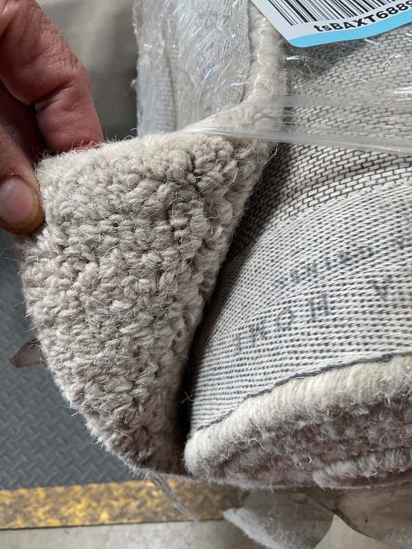 Photo 1 of *** MINOR DAMAGE – DIRTY FROM TRANSPORT ***Loloi Magnolia Home by Joanna Gaines Henley Collection HNY-01 Ivory/Smoke 7'-9" x 9'-9" Area Rug