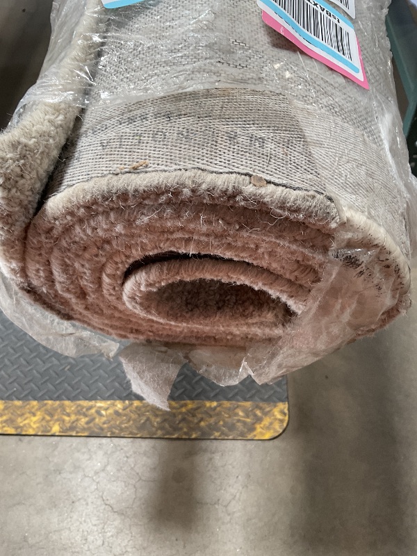 Photo 1 of *** MINOR DAMAGE – DIRTY FROM TRANSPORT ***Loloi Magnolia Home by Joanna Gaines Henley Collection HNY-01 Ivory/Smoke 7'-9" x 9'-9" Area Rug