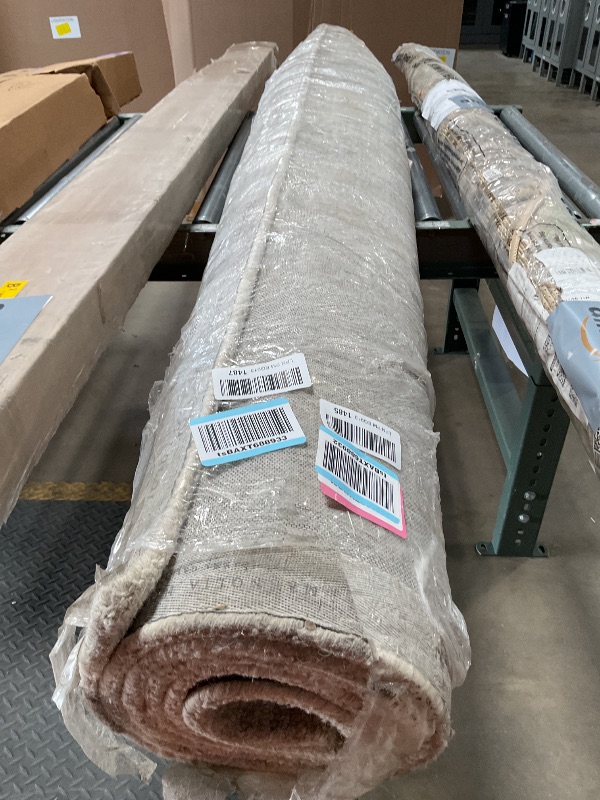 Photo 1 of *** MINOR DAMAGE – DIRTY FROM TRANSPORT ***Loloi Magnolia Home by Joanna Gaines Henley Collection HNY-01 Ivory/Smoke 7'-9" x 9'-9" Area Rug