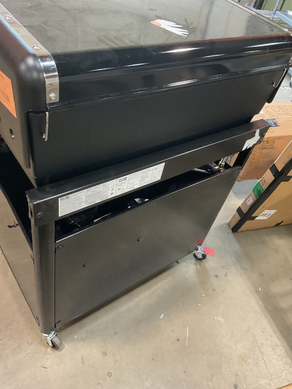 Photo 1 of **DIRT/SCRATCHES**Genesis E-415 4-Burner Liquid Propane Gas Grill in Black with Side Tables