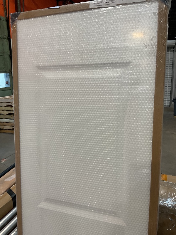 Photo 1 of **dent**JUBEST 24"x80" Raised 2-Panel Square Smooth White Primed Hollow Core Interior Molded Door Slab, NOT Pre-drilled and NOT Included Hardware, Paintable Interior Door for Pantry, Laundry, Closet