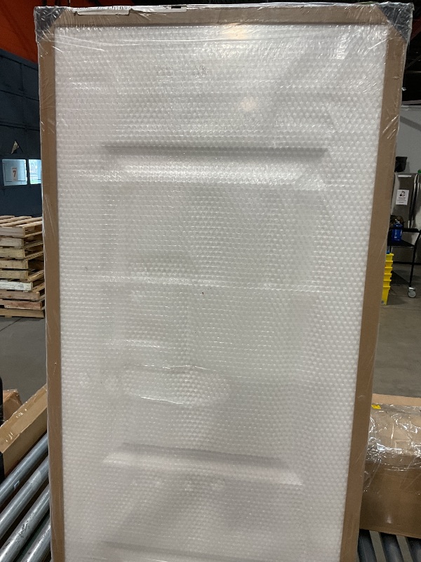 Photo 1 of **dent**JUBEST 24"x80" Raised 2-Panel Square Smooth White Primed Hollow Core Interior Molded Door Slab, NOT Pre-drilled and NOT Included Hardware, Paintable Interior Door for Pantry, Laundry, Closet