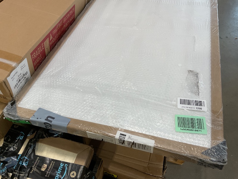 Photo 1 of **dent**JUBEST 24"x80" Raised 2-Panel Square Smooth White Primed Hollow Core Interior Molded Door Slab, NOT Pre-drilled and NOT Included Hardware, Paintable Interior Door for Pantry, Laundry, Closet