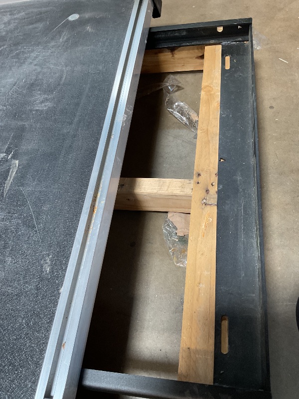 Photo 1 of ** scratches/dirt/rust. Missing corner cap.** **VEVOR Sliding Truck Bed Organizer, 68 x 48-Inch Heavy Duty Truck Bed Storage Drawer with 1000 lbs Capacity, Features 6 Movable Rings for Securing, 2-Postion Slide Out Tray for Pickup Trucks, Black