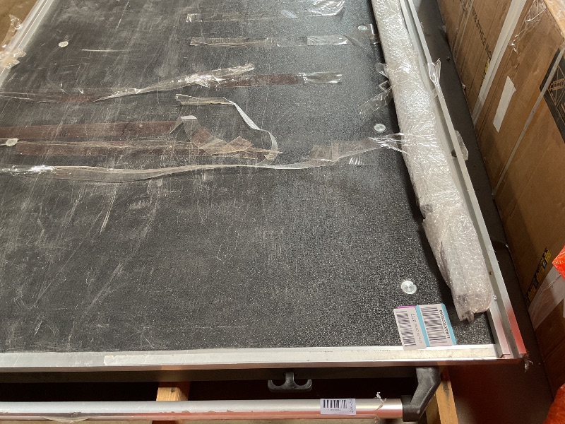 Photo 1 of ** scratches/dirt/rust. Missing corner cap.** **VEVOR Sliding Truck Bed Organizer, 68 x 48-Inch Heavy Duty Truck Bed Storage Drawer with 1000 lbs Capacity, Features 6 Movable Rings for Securing, 2-Postion Slide Out Tray for Pickup Trucks, Black