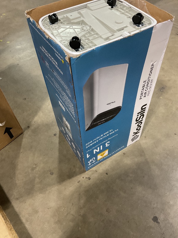 View 7 of 14,000 BTU Portable Air Conditioner Cools Up to 700 Sq.Ft, Auto-Evaporation Low Noise Portable AC Unit with APP & Remote Control for Large Room, Office, Garage, White