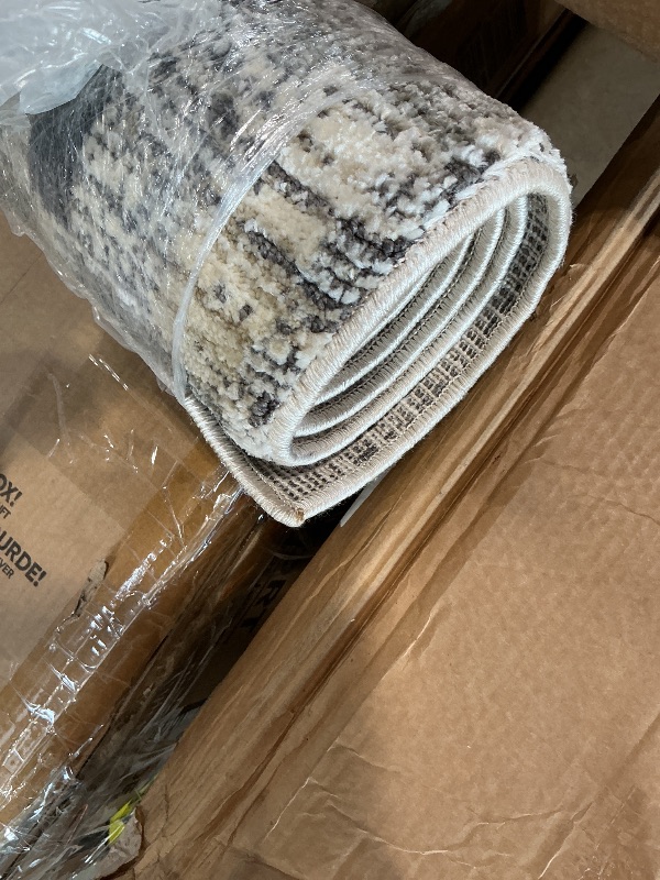 Photo 1 of ** dirt from transport**Loloi Jeremiah Brent Bleecker Collection BLE-04 Sage/Granite 6'-7" x 9'-3" Area Rug