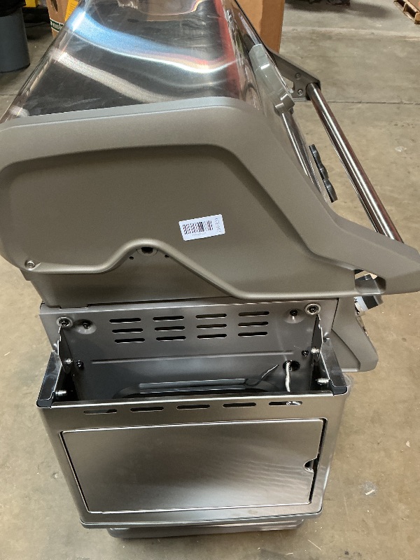 Photo 1 of ** DIRT/SCRATCHES/DENTS. MISSING ONE WHEEL**Napoleon Rogue PRO-S 525 Propane Gas Grill with Infrared Side and Rear Burners, Stainless Steel, Durable 6-Burner BBQ