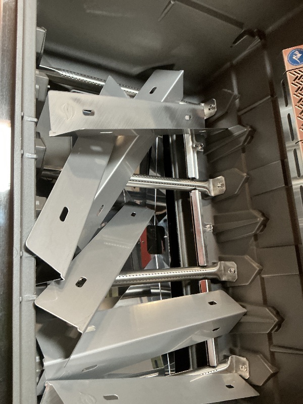 Photo 1 of ** DIRT/SCRATCHES/DENTS. MISSING ONE WHEEL**Napoleon Rogue PRO-S 525 Propane Gas Grill with Infrared Side and Rear Burners, Stainless Steel, Durable 6-Burner BBQ