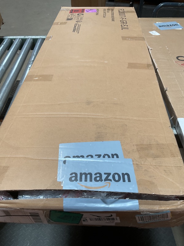 Photo 1 of ***MISSING PARTS***Novilla Full Bed Frame Upholstered Platform Full Size Bed Frame with Adjustable Headboard, Strong Weight Capacity, No Box Spring Needed, Easy Assembly, Grey
