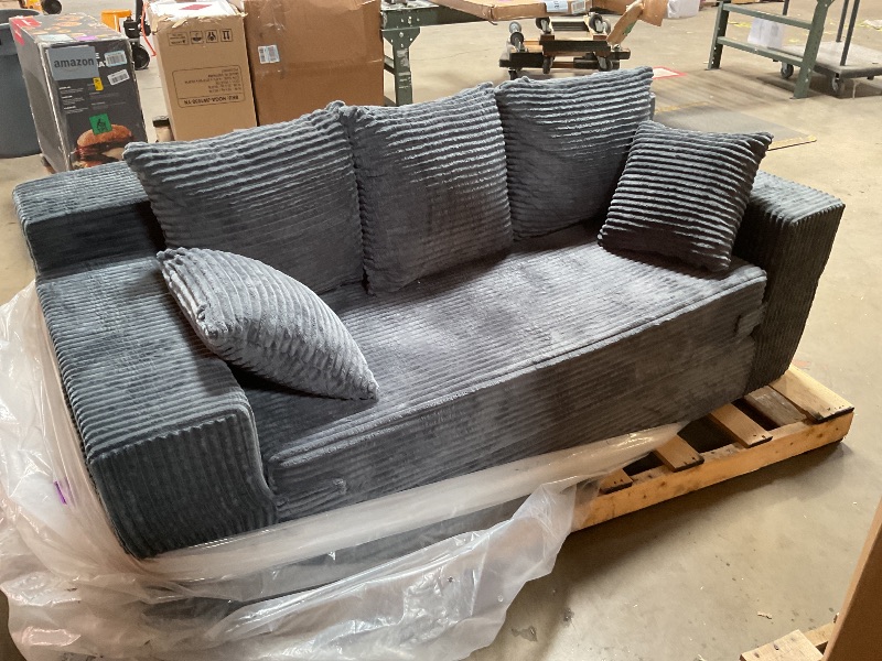 Photo 1 of *** PICTURE FOR REFERENCE ONLY/ USED/MINOR DAMAGE***Modern Loveseat Sofa, No Assembly Required Comfy Deep Seat Couches 1 pcs for Living Room, Bedroom, Apartment
