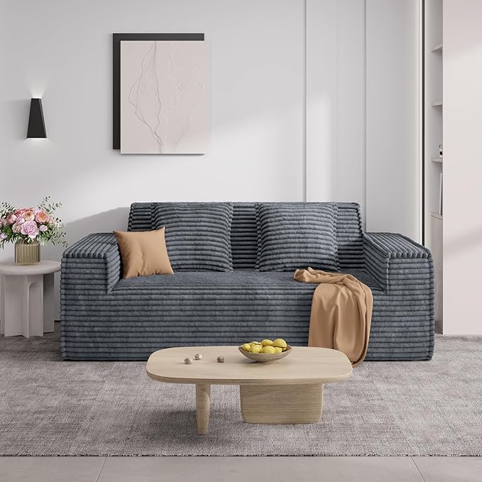 Photo 1 of *** PICTURE FOR REFERENCE ONLY/ USED/MINOR DAMAGE***Modern Loveseat Sofa, No Assembly Required Comfy Deep Seat Couches 1 pcs for Living Room, Bedroom, Apartment
