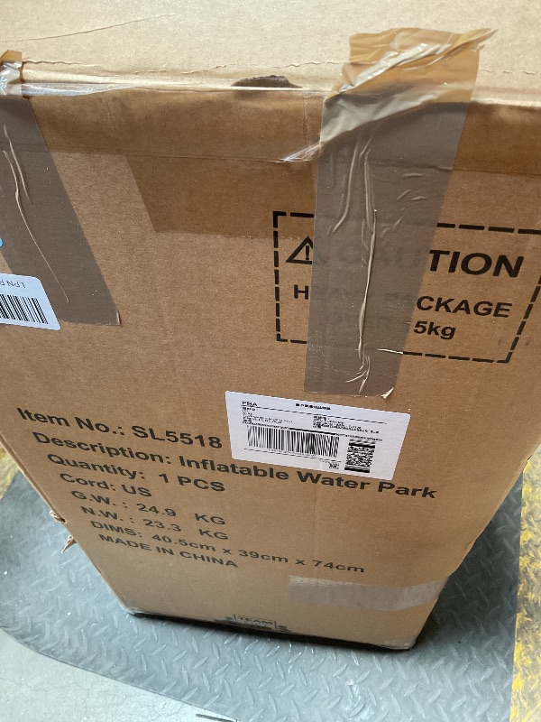 Photo 1 of *** USED/MINOR DAMAGE/UNKNOWN MISSING PARTS***WELLFUNTIME Inflatable Water Double Slides Park, Bounce House with Arched Water Gun Spray, Jumping Castle with Air Blower