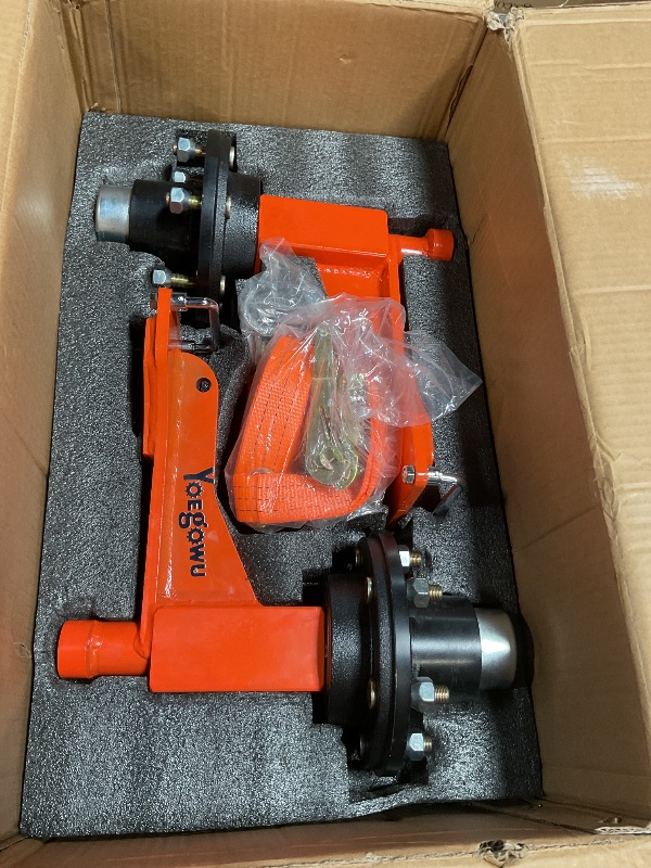 Photo 1 of *** PHOTO FOR REFERENCE ONLY***Shipping-Container Wheels Kit Accessories - Upgrade 6-Lug Heavy Duty Shipping Container Axle Wheels for Moving 20ft - 40ft Container 2 Pack