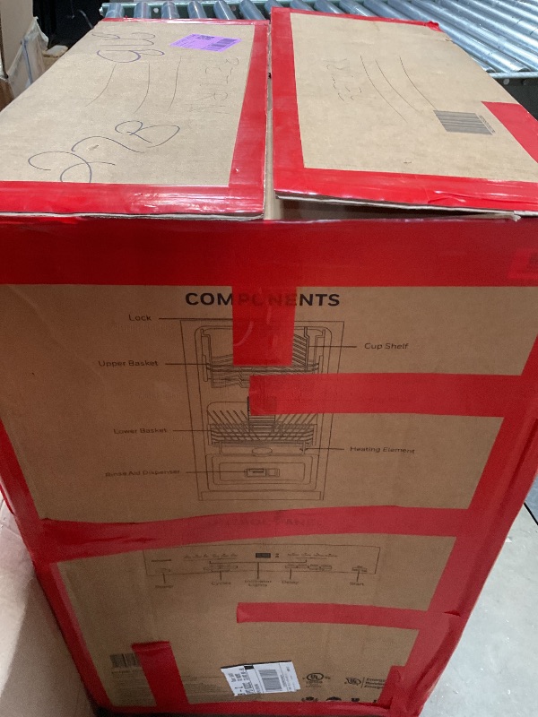 Photo 1 of *** USED***Honeywell 18 Inch Dishwasher with 8 Place settings, 6 Washing Programs, Stainless Steel Tub, UL/Energy Star- Black