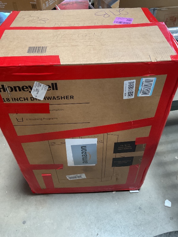 Photo 1 of *** USED***Honeywell 18 Inch Dishwasher with 8 Place settings, 6 Washing Programs, Stainless Steel Tub, UL/Energy Star- Black