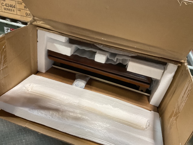 Photo 1 of ***5 boxes*** AFI Hamilton Queen Murphy Bed Chest with Mattress, Storage, and Built-in Charger in Walnut