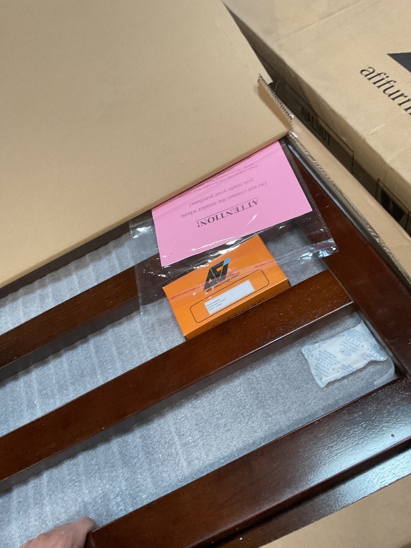 Photo 1 of ***5 boxes*** AFI Hamilton Queen Murphy Bed Chest with Mattress, Storage, and Built-in Charger in Walnut