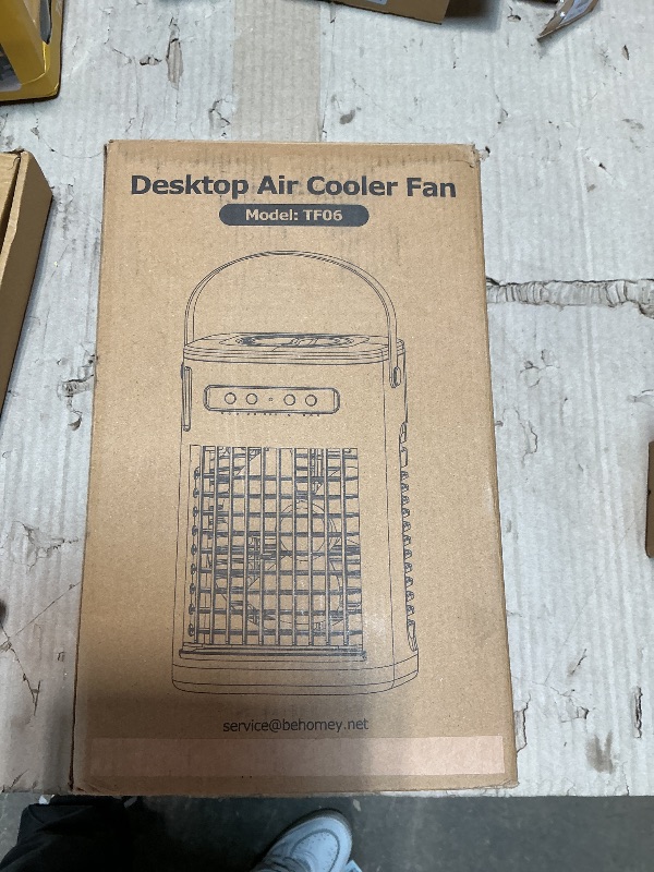Photo 1 of **FOR PARTS/ BROKEN*** CENSTECH Small Portable Air Conditioners, 5400mAh Battery, 2Ice Packs Personal Air Conditioner, 7H Timer & 16.5ft Remote, 7Color Light, 1200ML Water Tank, 3Speed & 2Cool Mist Small AC Unit for Bedroom