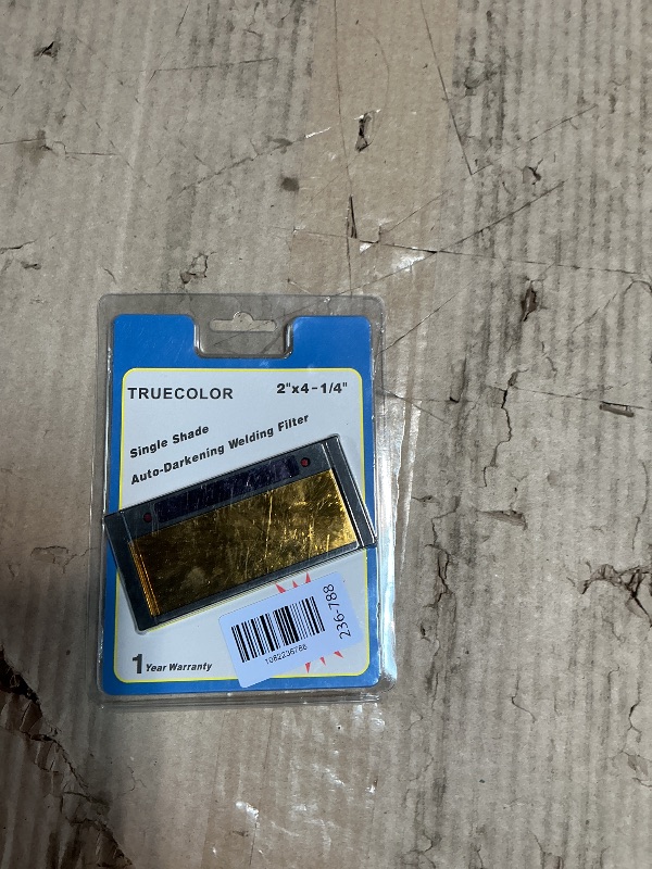 Photo 1 of ?Shade 11? Gold Auto Darkening Welding Lens 2x4 1/4, Solar Energy Welding Lens, True Color Blue Welding Lens, 2x4 1/4 Welding Lens Replacement for Standard Welding Hoods and Welding Helmets
