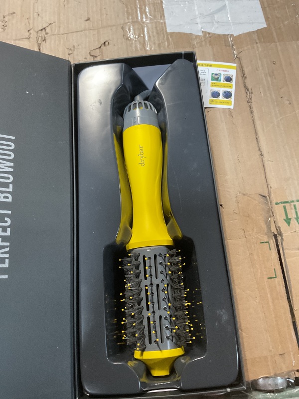 View 2 of ****BRISSELS BROKEN/DIRTY **** Drybar The Single Shot Round Blow-Dryer Brush, Smooth, Shiny Hair with Volume and Less Frizz, Salon Styling Brush for Faster Blowouts