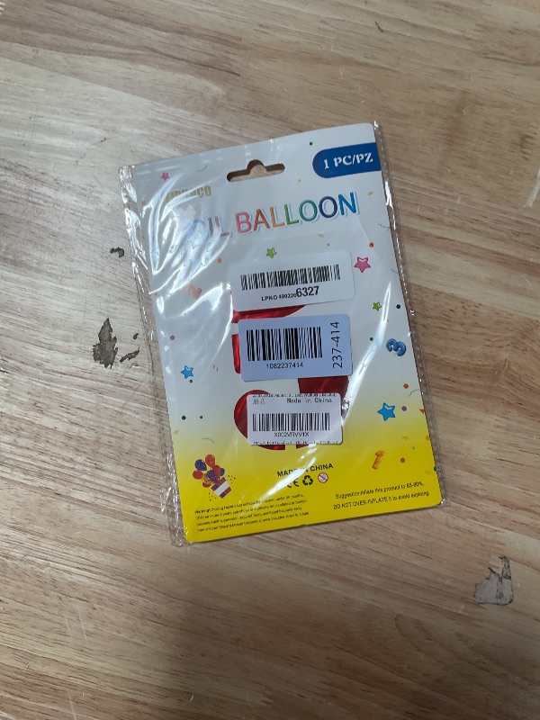 Photo 1 of 32 Inch Red Number 5 Balloons Foil Ballon Digital Birthday Party Decoration Supplies (Red Number 5 Balloon)