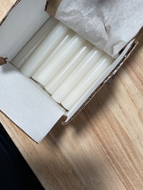 Photo 1 of **DIRTY/HAVE MANUFACTURE DEFECT CROOKED*** Simply Soson 5 inch Ritual Taper Candles Bulk, Mini Taper Candles - 24 White Chime Spell Candles - Small Taper Candle Stick, Use as Witchcraft Supplies, Altar Candles, Unscented Prayer Candles