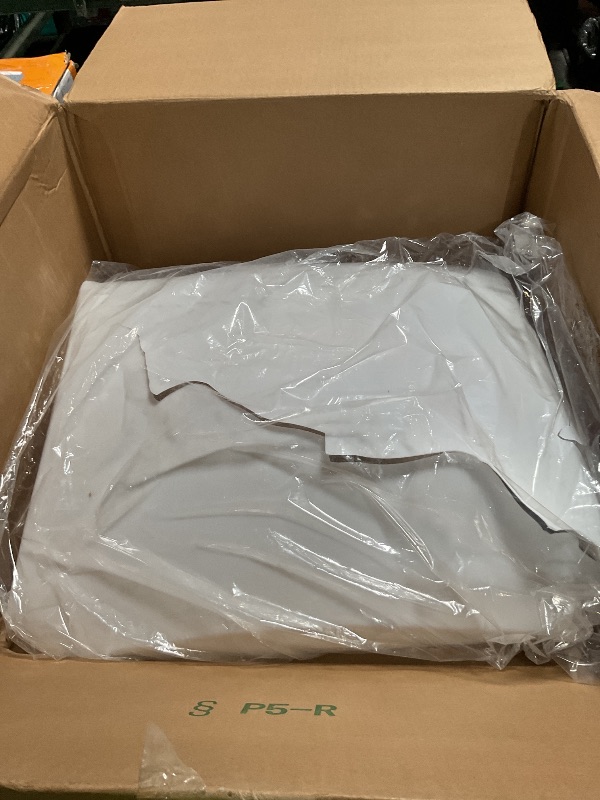 Photo 1 of ***MAJOR DMG***Lithonia Lighting 20 Inch Flush Mount LED Ceiling Light, Square Flush Mount Ceiling Light, Dimmable, 120 Volts, 44 Watts, Damp Listed, 4000 Lumens, White (FMLSDL 20 35840 M4)