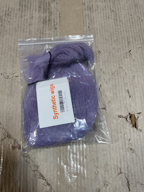 Photo 1 of *MISSING ATTACHMENT CLIPS* Topcosplay Men's Anime Light Purple Short Hair Role Playing Wig Halloween Carnival Party Wig