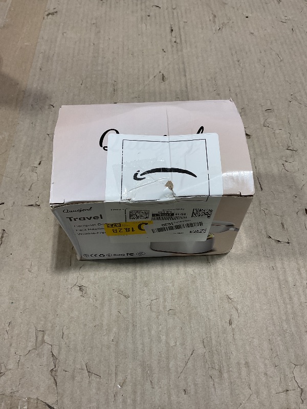 Photo 1 of ***UNTESTED*** Travel Steamer Iron for Clothes Mini - Portable Ironing Machine Travel Small Size Portable Steamer Travel College Dorm Home Essentials (White)