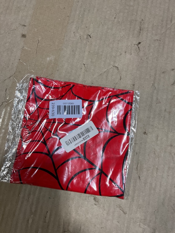 Photo 1 of 1Pcs Spider Web Themed Birthday Party Tablecloths Decorations,Red Blue Hero Plastic Table Cover Disposable Rectangle Table Cloth for Baby Shower Kids Boys Birthday Party Supplies,54x108 Inch