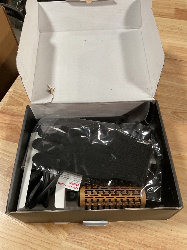 Photo 1 of 4 in 1 Rotating Hair Dryer Brush,Negative Ionic Spinning Brush Blow Dryer 100-120V with Detachable Brush(2" & 1.5"),3 Heats and 2 Speeds Rotating Hot Air Brush for Curling,Straight,Drying