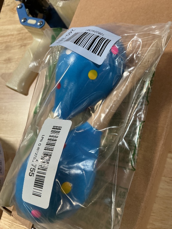 Photo 1 of 2 Pcs Maracas, 7.9 Inch Hand Percussion Rattles, Wooden Rumba Shaker Hand Musical Instruments with Clear Rhythm for Music Learning (Blue-7.9 Inch)