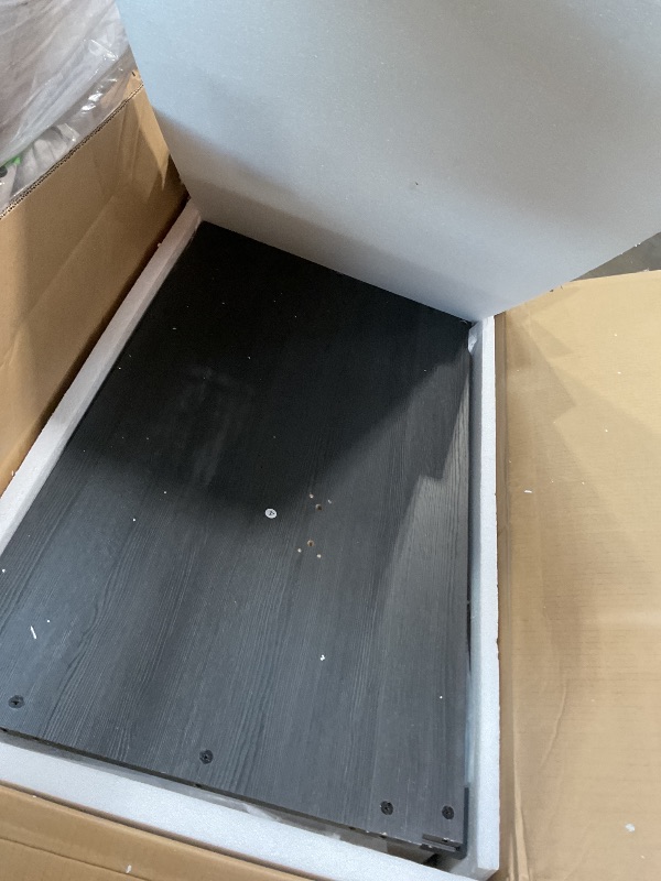 Photo 1 of ** 2 boxes**DWVO 42 Inch Bathroom Vanity with Sink, Modern Bathroom Storage Cabinet with Resin Basin, Three Holes, 2 Doors & 3 Drawers