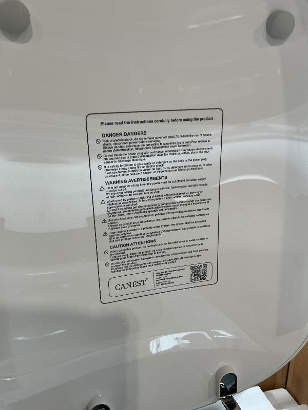 Photo 1 of **DIRT**CANEST Smart Toilet with ADA Chair Height, Foam Dispenser, 1.1/1.6GPF Dual-Flush Bidet Toilet, 12" Rough-in, One Piece Toilet, Eco Mode, Auto Open/Close, Warm Water/Dryer, Self-Cleaning, Deodorization