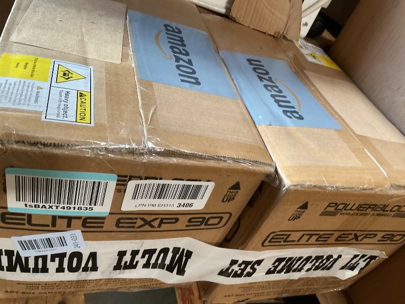 Photo 1 of **2 boxes**PowerBlock Elite EXP Adjustable Dumbbells, Sold in Pairs, Stage 1, 5-50 lb. Dumbbells, Durable Steel Build, Innovative Workout Equipment, All-in-One Dumbbells, Expandable with Expansion Kits