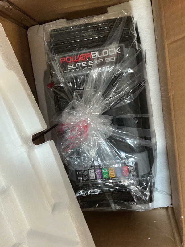 Photo 1 of **2 boxes**PowerBlock Elite EXP Adjustable Dumbbells, Sold in Pairs, Stage 1, 5-50 lb. Dumbbells, Durable Steel Build, Innovative Workout Equipment, All-in-One Dumbbells, Expandable with Expansion Kits